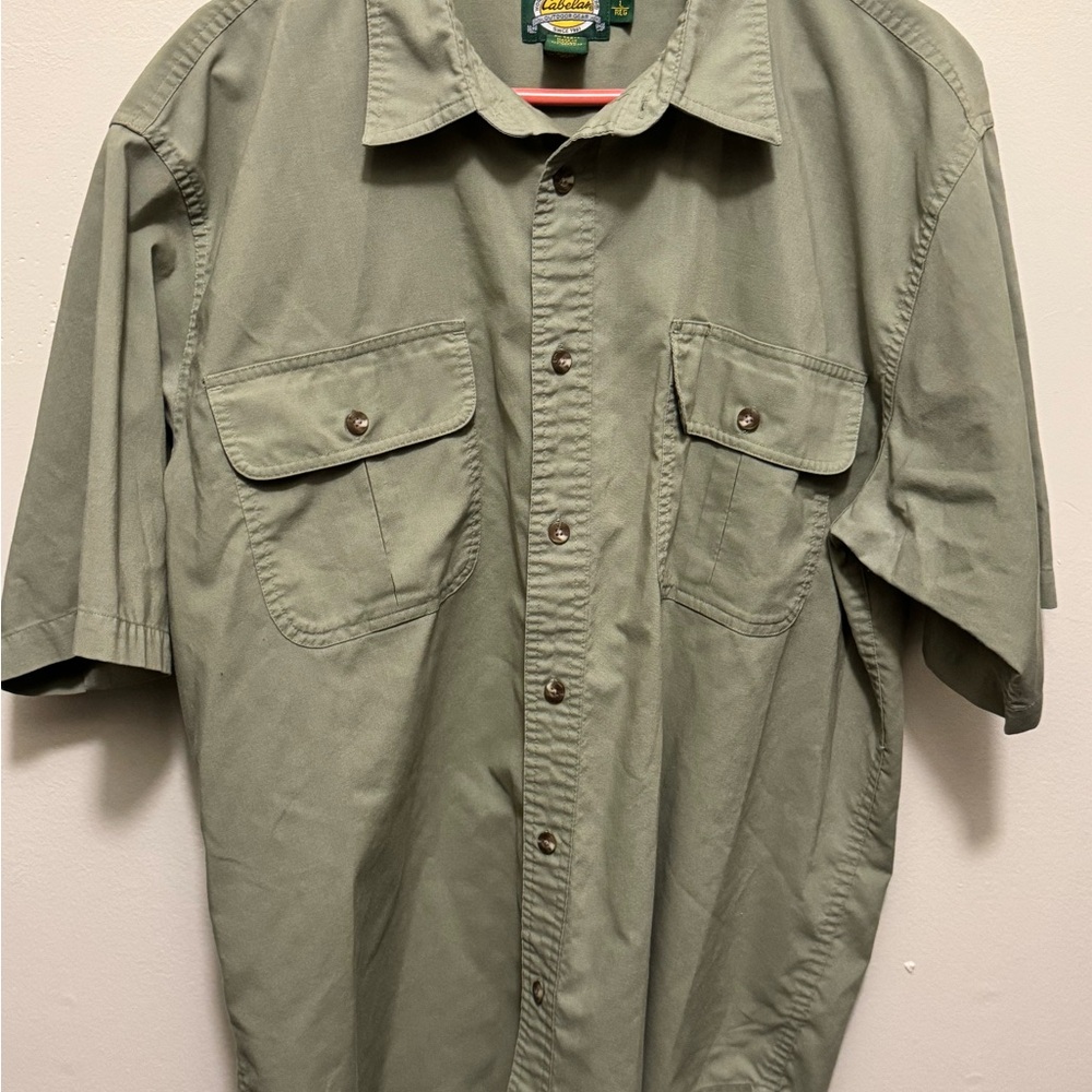 Cabela's Olive Button Down Shirt